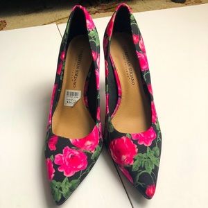 Christian Siriano Floral Heels